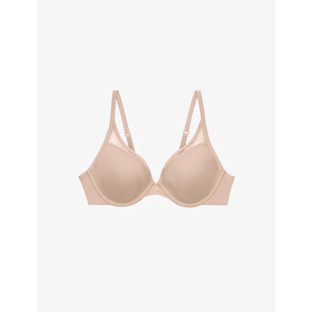 Thirdlove size 32E classic uplift plunge bra taupe mesh - NWT - Picture 1 of 6